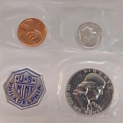 1959 P U.S. Mint Uncirculated 5-Coin Set (#119)