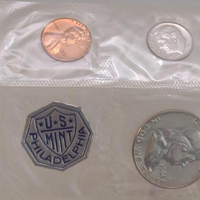1961 P U.S. Mint Uncirculated 5-Coin Set (#121)