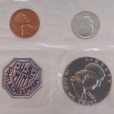 1962 P U.S. Mint Uncirculated 5-Coin Set (#122)