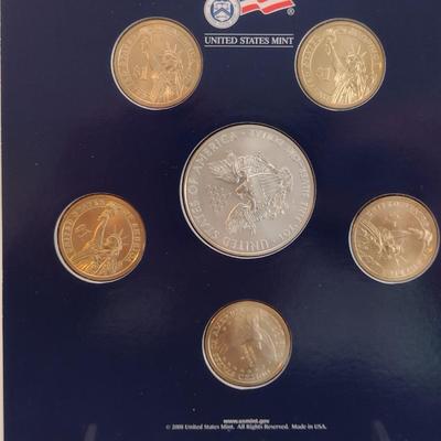2008 U.S. Mint Annual Uncirculated Dollar 6-Coin Set (#125)