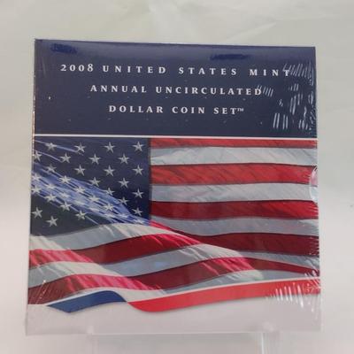 2008 U.S. Mint Annual Uncirculated Dollar 6-Coin Set with Intact Factory Seal (#126)