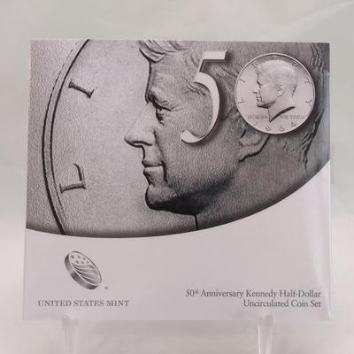 2014 U.S. Mint 50th Anniversary Kennedy Half-Dollar Uncirculated 2-Coin Set (#128)