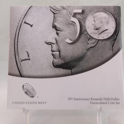 2014 U.S. Mint 50th Anniversary Kennedy Half-Dollar Uncirculated 2-Coin Set Intact Factory Seal (#129)