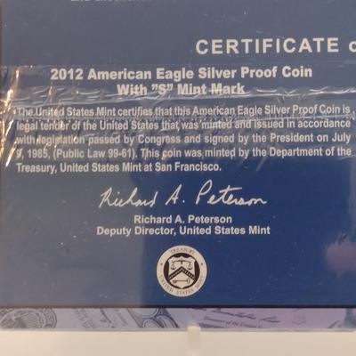 2012 U.S. Mint 220 Years Making American History Coin and Currency Set Silver Eagle and $5 Dollar Bill Intact Wrap (#131)