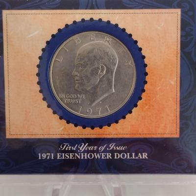 1971 and 1978 Eisenhower Dollar First and Last Issues Mint Coin