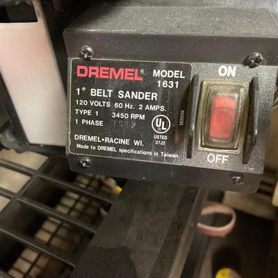 Dremel Sander and belts & B&D drill