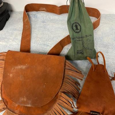 Leather fringe Kolpin bags