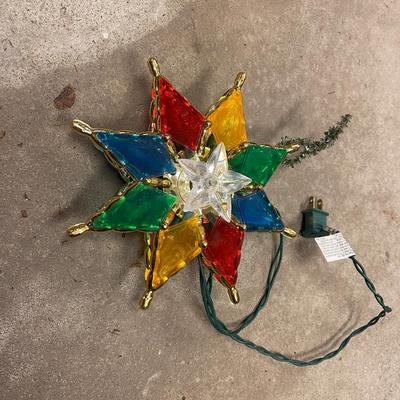 Lighted Christmas ornament.