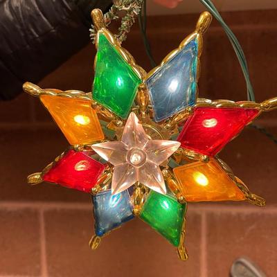 Lighted Christmas ornament.