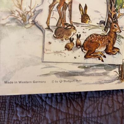 5- Vintage German fold out Advent Calandars.