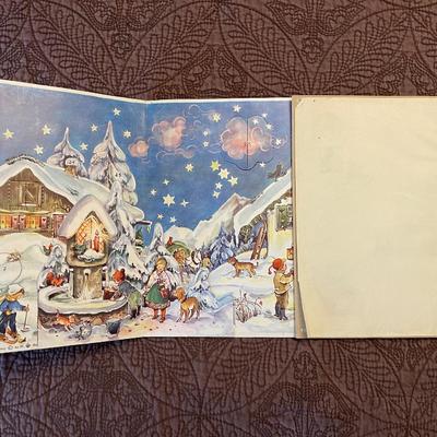 5- Vintage German fold out Advent Calandars.