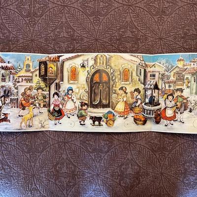 5- Vintage German fold out Advent Calandars.