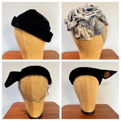 Lot of 4 Vintage Hats Fascinators (1 of 3)