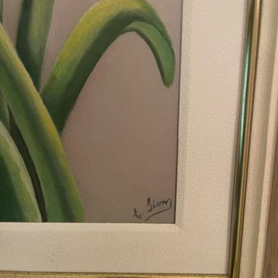 Pair Vintage Amaryllis Originals