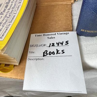 Cook Books, Vintage books and maps