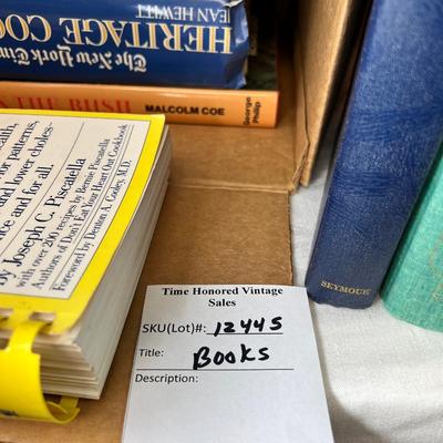 Cook Books, Vintage books and maps
