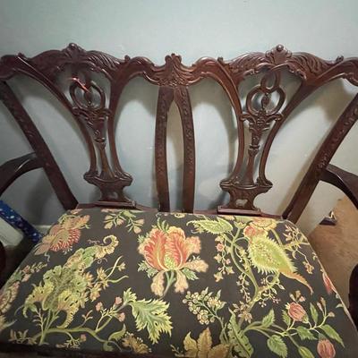 Mahogany Settee