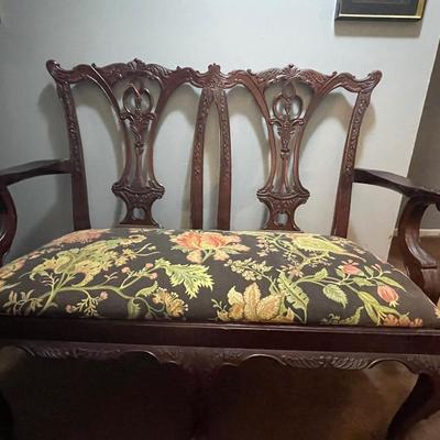 Mahogany Settee