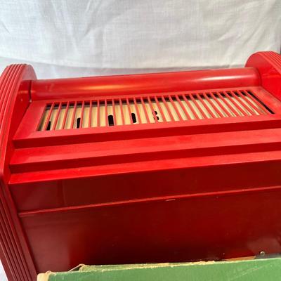 Toy player piano organ with music rolls