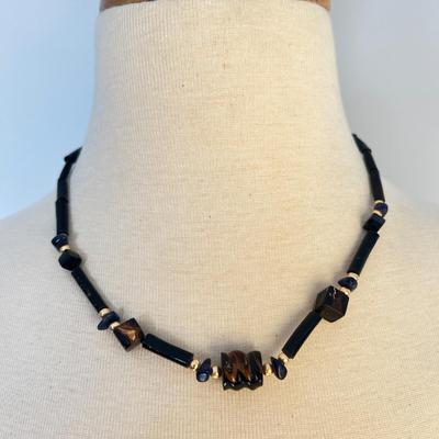 Lot of Vintage Guatemalan Jade & Black Coral Necklaces
