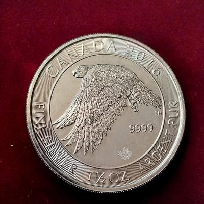 2016 CANADA 1 1/2 oz SILVER COIN
