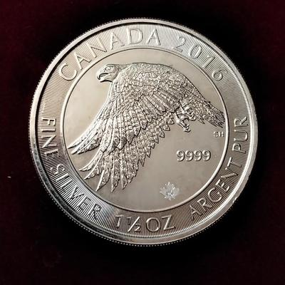 2016 CANADA 1 1/2 oz SILVER COIN