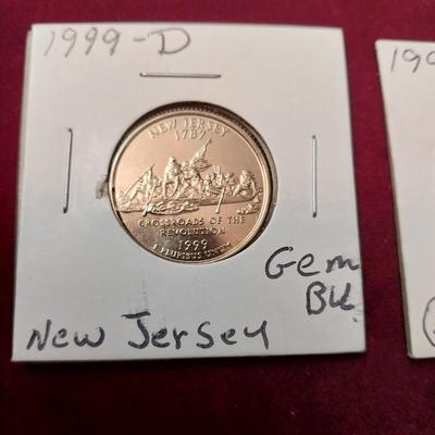 1999-D NEW JERSEY AND GEORGIA STATE COINS