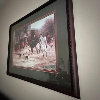 framed hunt scene