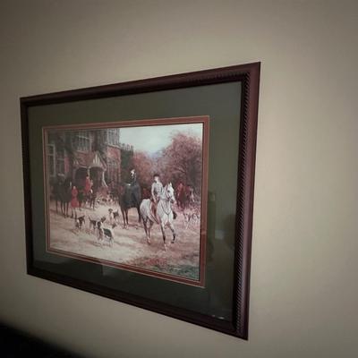 framed hunt scene