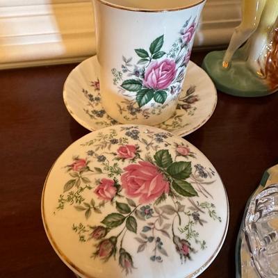 vintage trinket boxes & more lot