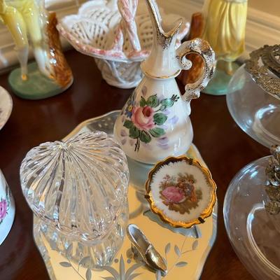 vintage trinket boxes & more lot