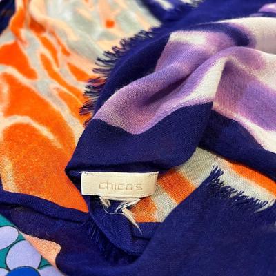 Big Scarf Lot Designer, Silk, Vntg., Contemp. -Liberty London, 1939 Worlds Fair