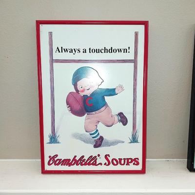 FRAMED CAMPBELL'S SOUP SIGNS