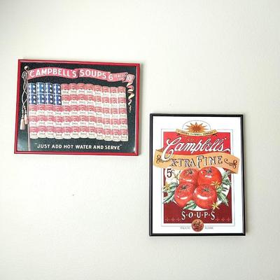 FRAMED CAMPBELL'S SOUP SIGNS