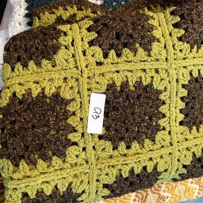 Crochet Afghan Lot