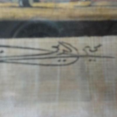 Rare Authentic hand painted Egyptian Art work.