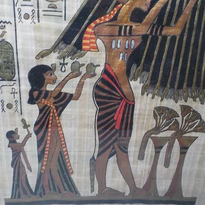 Rare Authentic hand painted Egyptian Art work.