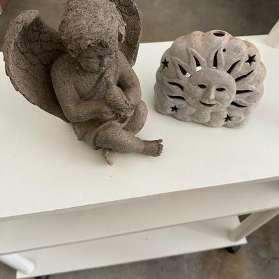 Rolling Shelf, Decor Lot
