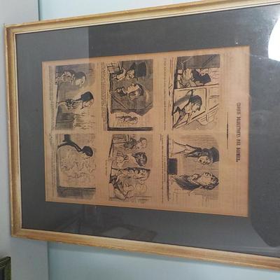 The Real Original Frecnh Comic " Croquis Dramatiques par Daumier".