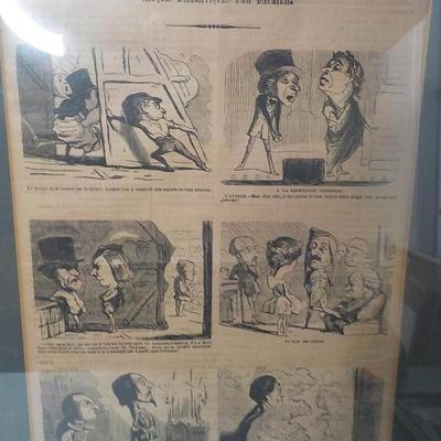 The Real Original Frecnh Comic " Croquis Dramatiques par Daumier".