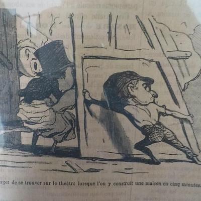 The Real Original Frecnh Comic " Croquis Dramatiques par Daumier".