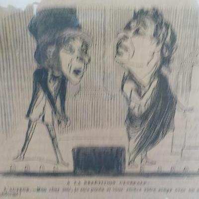 The Real Original Frecnh Comic " Croquis Dramatiques par Daumier".
