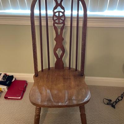 Two Vintage Wood Chairs
