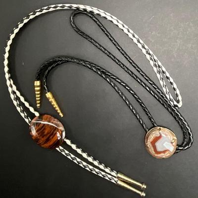 Vintage Corded Bolo Neck Ties