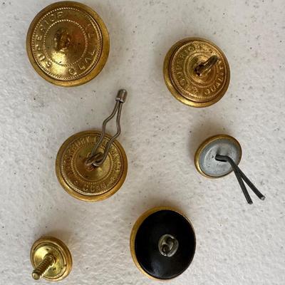 Box of Gold Navy Buttons