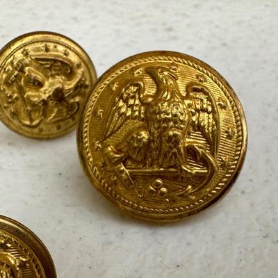 Box of Gold Navy Buttons