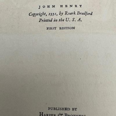 John Henry by Roark Bradford. First Edition