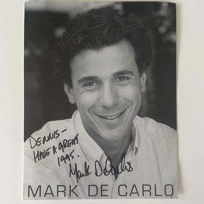 Mark De Carlo signed photo