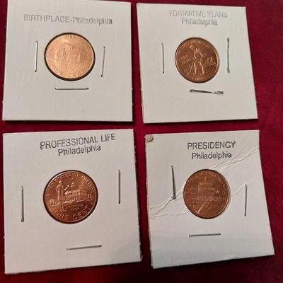 FOUR DIFFERENT 2009 LINCOLN CENTS