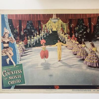The Countess of Monte Cristo original 1948 vintage lobby card